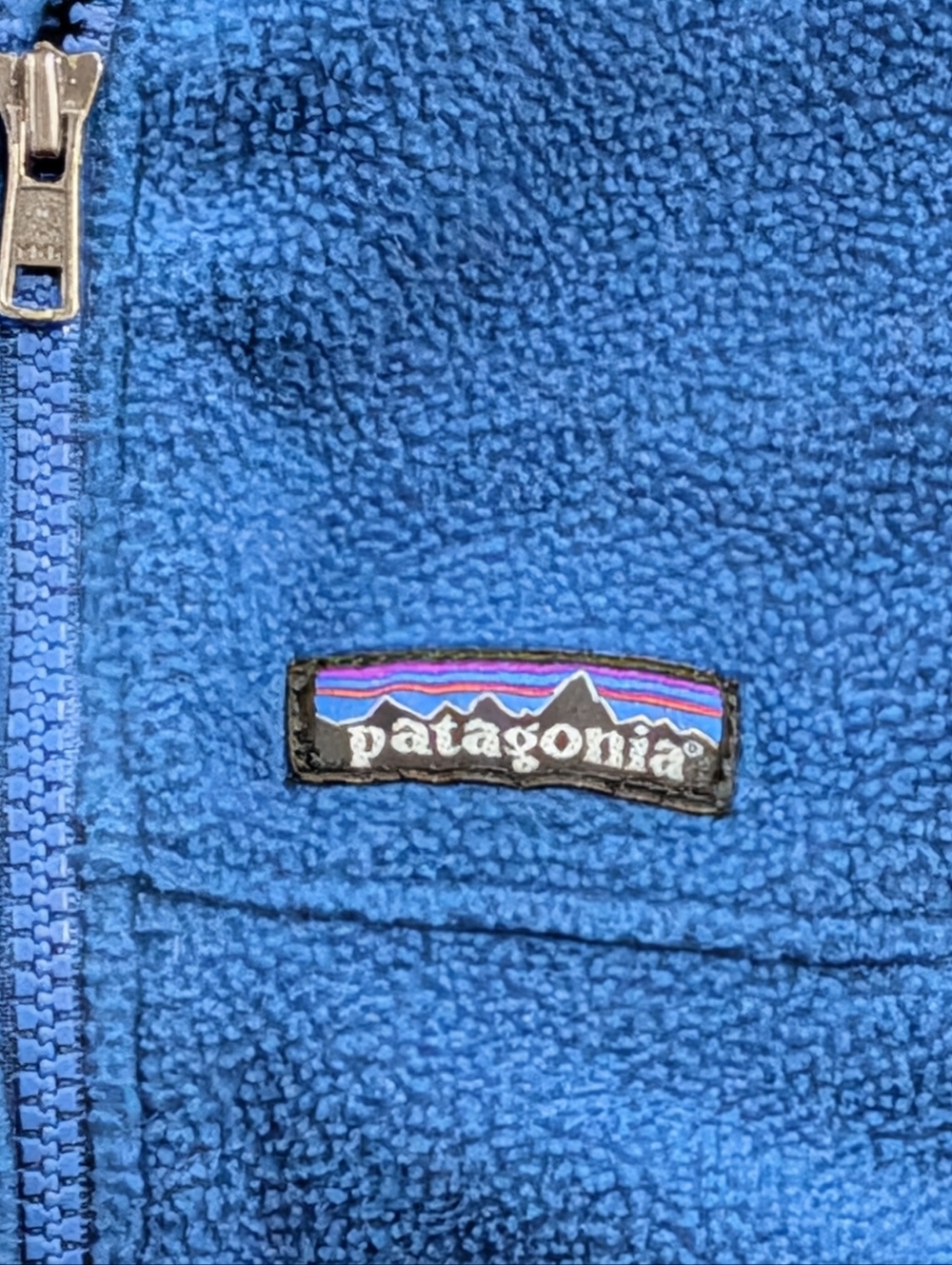 Patagonia Kids Synchilla Fleece Vest Blue Size Large L 12 - Picture 4 of 6